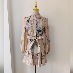 Zimmermann Illuminate Peplum Mini Dress